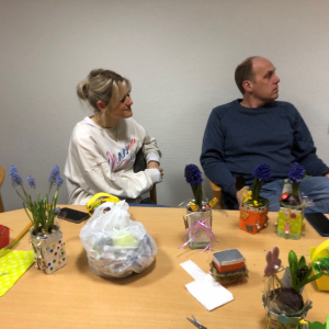 Osterdekoration im Pfarrheim Vechta