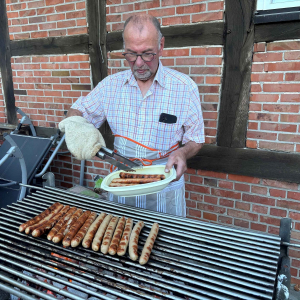 Gemeinsames Grillen vom Besucherdienst