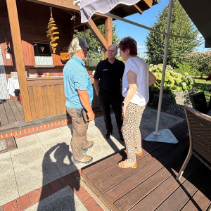 Gemeinsames Grillen vom Besucherdienst